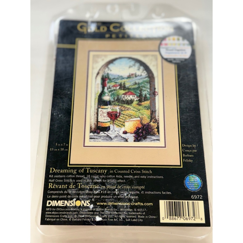 Dimensions Gold Collection Petites Dreaming of Tuscany Counted Cross Stitch Kit